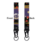 Datura Flower Car Keychain Key Ring close-up view