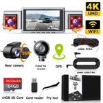 10"IPS Touch Screen Mirror Dash Cam Front and Rear, 4K Dual Recording, AHD Backup Camera, Night Vision, G-Sensor. Limited Time