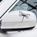 Dragonfly Mirror Stickers, Dragonfly Lovers Car Stickers, Dragonfly Stickers, Sun Visor Mirror Stickers