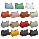 Car Tissue Box Holder  Leather Car Center Console Armrest Napkin Box Sun Visor Backseat Tissue Case