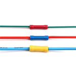 50/100/200pcs BV1.25 BV2.5 BV5.5 Insulated Straight Wire Butt Connector Electrical Cop close-up view