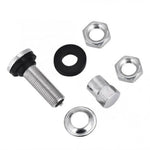 2 Pcs Silver Metal Car Tire Valve Short Stems | Tubeless Vacuum Replacement additional angle