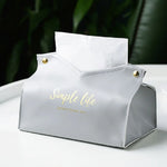 Leather Tissue Box Napkin Holder Car Tissue Box Home Living Room Holder Case Storage Hotel Carton Household Home Large Storage