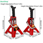 ♥1/10 Scale RC Car Jack Stands – 6T & 3T Mini Metal Jack Stands for RC Crawler Truc additional angle