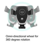 VIKEFON Car Wireless Charger Air Vent Mount | Fast Induction Phone Holder for iPhone S close-up view