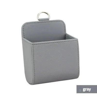 Car Leather Storage Box, Car Air Outlet Hanging Storage Bag, Dashboard, Mobile Phone G close-up view