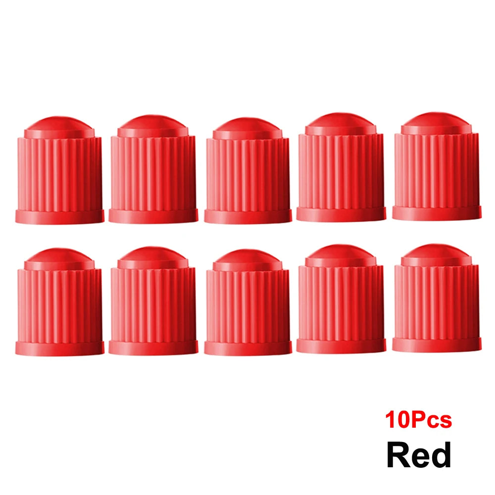 AUTCOAT Tire Stem Valve Caps | Universal Plastic Valve Covers for Cars, Trucks, Bikes detail view