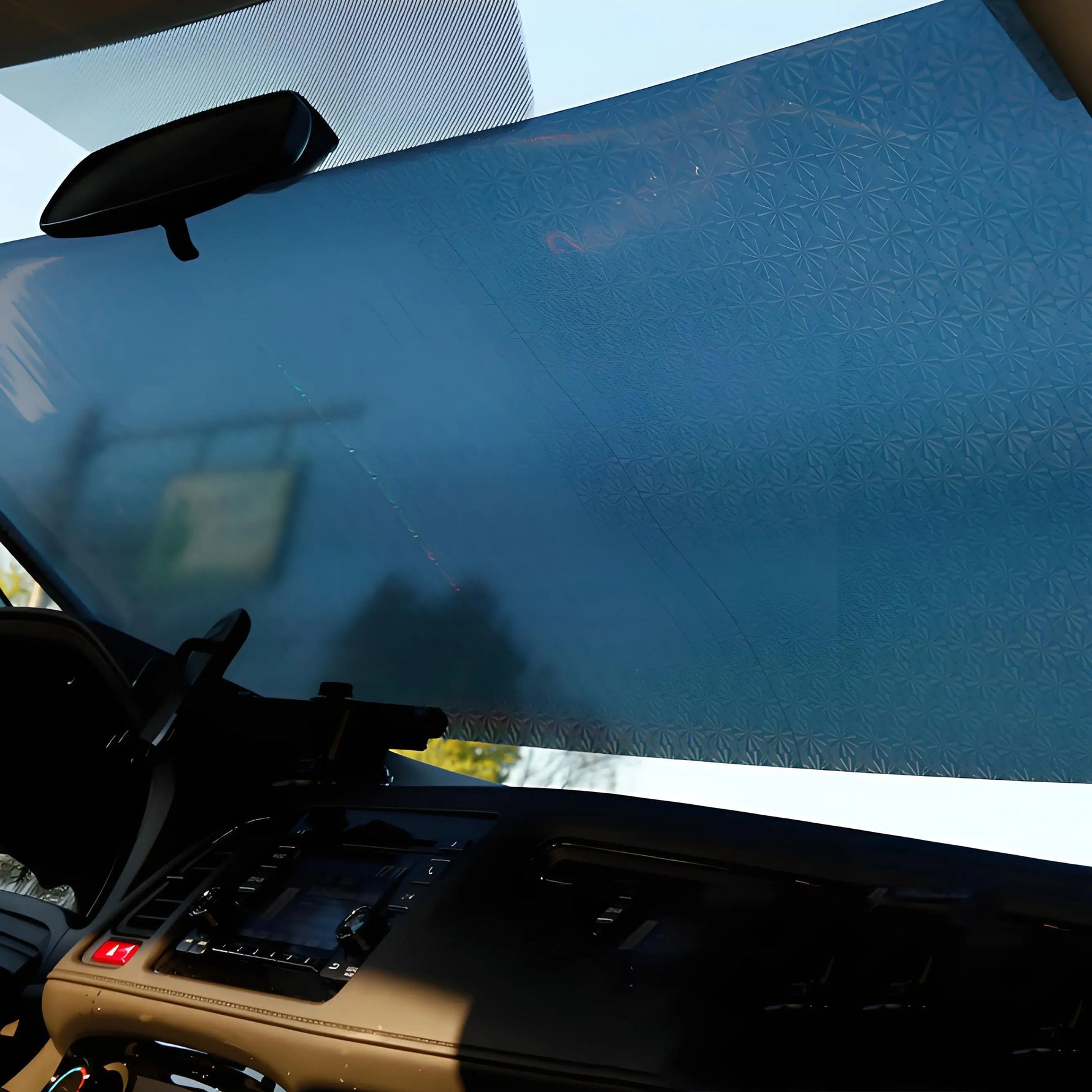 Retractable Windshield Sun Shade | Universal Car Sunshade for Front and Rear Windows detail view