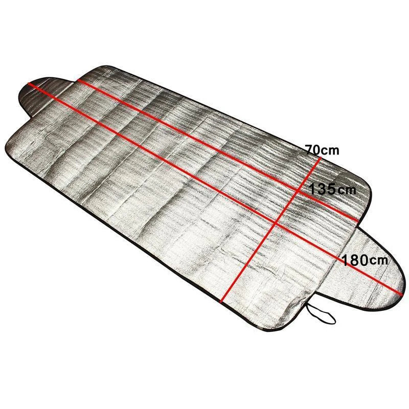 140x70CM Car Window Sun Shade Windshield Snow Ice Anti-UV Protection Front Rear Winds lifestyle view