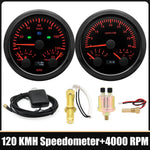 85mm Car 3 In 1 Multi-functional GPS Speedometer Set | RPM Tachometer with Oil Pressu alternate view