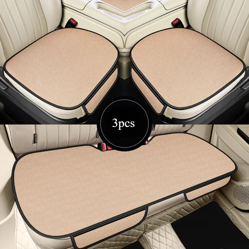 Ice Silk Car Seat Cushion Breathable Non-Slip | Square / Long / 3-Piece alternate view
