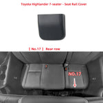 Car Rear Seat Rail Cover Replacement For Toyota Highlander XU40 XU50 2015-2021 2nd Row M detail view