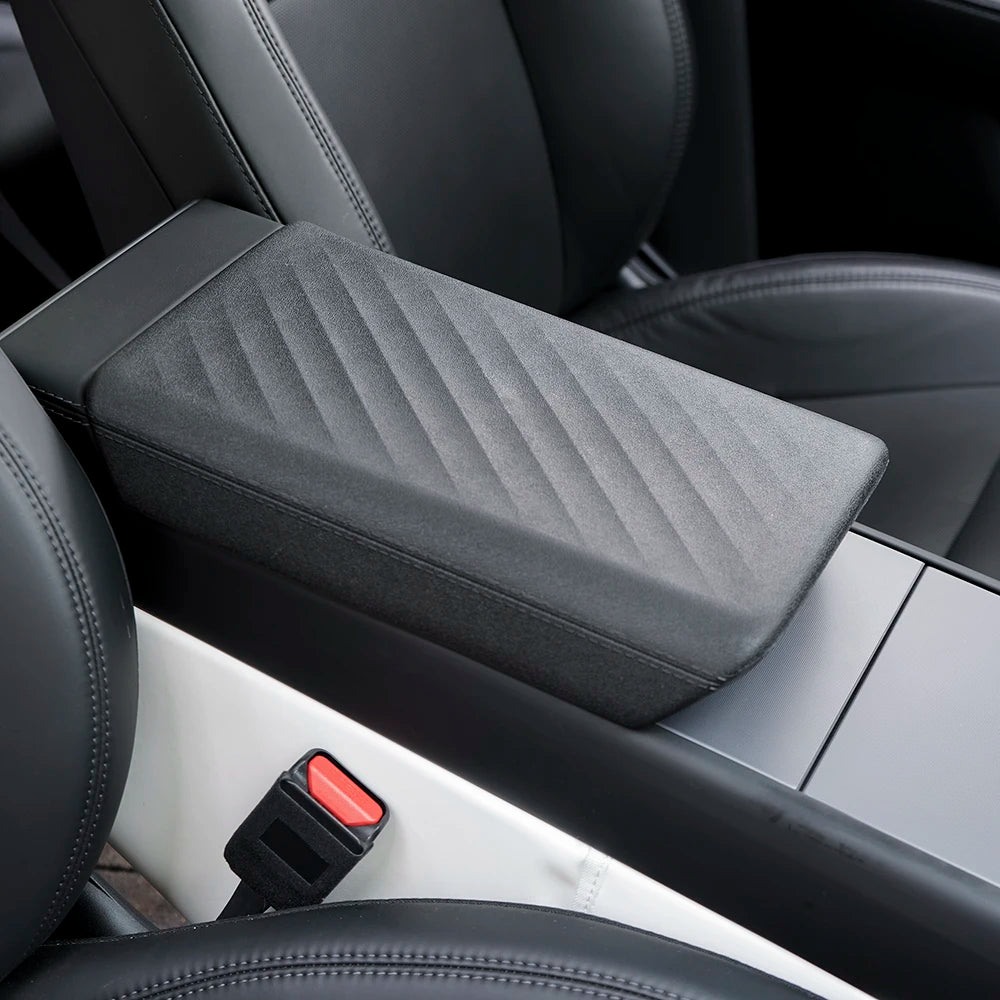 TPE Soft Center Console Armrest Cover for Tesla Model Y Juniper 2025 Model 3 Highland 2024 Electric Car Protection Accessories