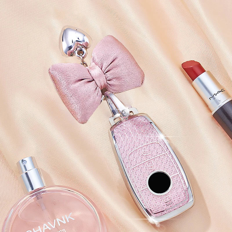 Luxury Diamond Pattern TPU For Mercedes Benz A C E S G Class GLC GLS W177 W205 W213 W222 X167 AMG Remote Car Key Case Cover Fob