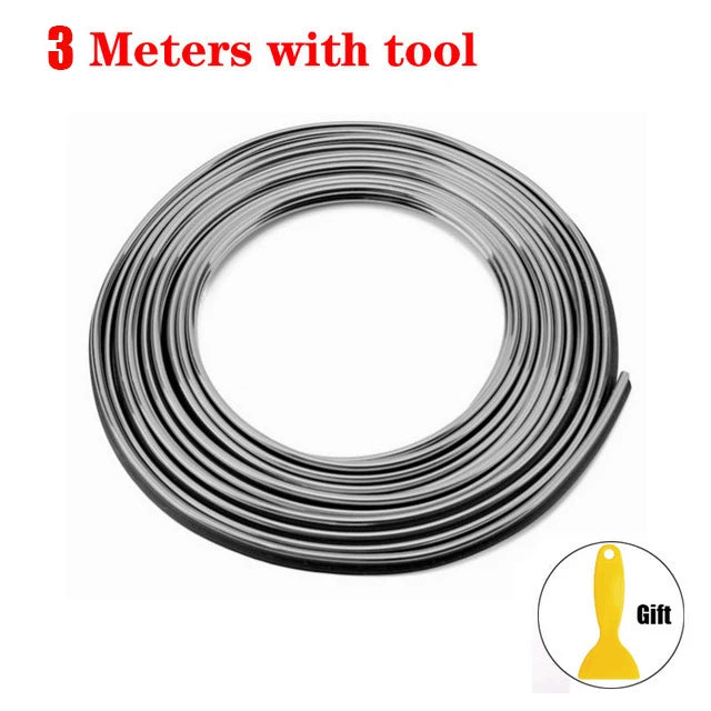 Car Moulding Decoration Flexible Strips1/3/5M Interior Auto Mouldings Car Cover Trim lifestyle view