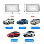Foldable Car Windshield Sun Shade Umbrella additional angle
