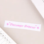 Passenger Princess Star Mirror Decal | Personalized Car Rearview Mirror Sticker additional angle