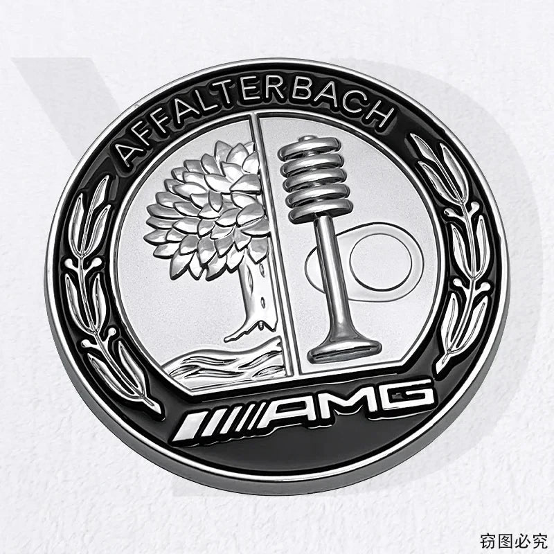 45mm 55mm 65Alloy Car Emblem Sticker Decoration for Mercedes Benz AMG C180 W205 G500 alternate view