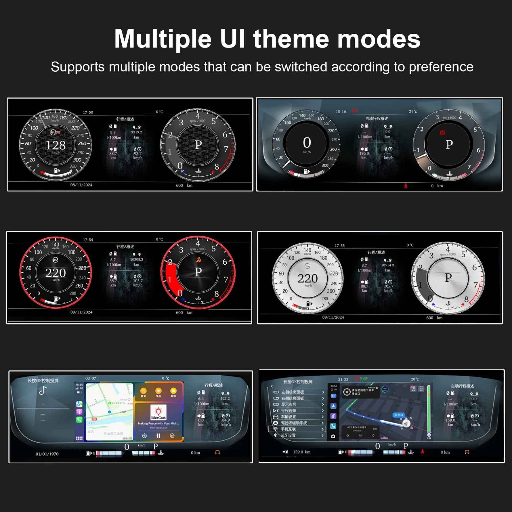 Digital Cluster Dashboard for Land Rover Evoque 2012-2019 | Wireless CarPlay 12.3-i additional angle