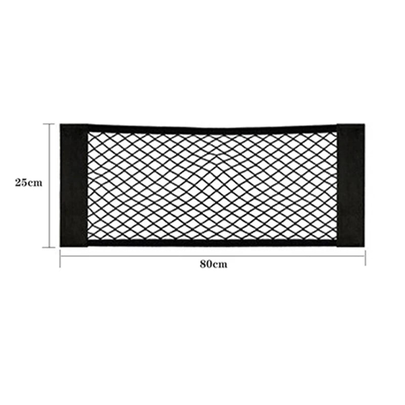 Car Seat Back Organizer Elastic Mesh Trunk Storage Bag