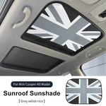 Mini Cooper Sunroof Sunshade Cover | UV Protection Heat Shield Foldable close-up view