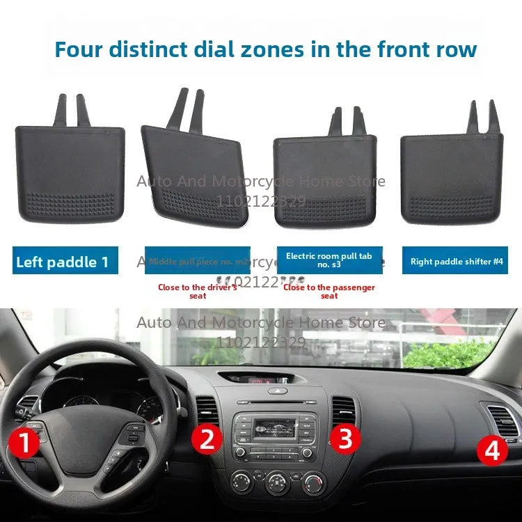 Front AC Air Conditioning Vent Outlet Tab Clip Repair Kit For Kia Sorento 2011-2018 97490-2P100-1