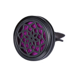 Refillable Car Air Freshener Clip | Stainless Steel Vent Diffuser Locket close-up view