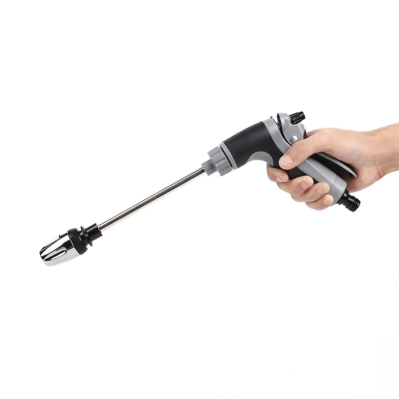 High-Pressure Car Wash Water Gun | Alloy Long Pole with Rubber Handle for Household Use detail view