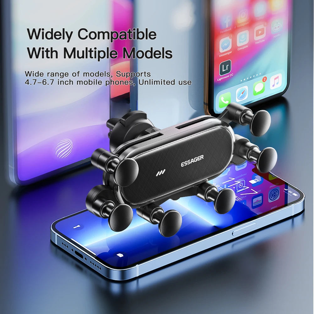 Essager Gravity Car Phone Holder Air Vent Clip Mount additional angle