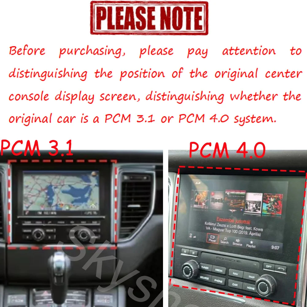 Car Radio for Porsche Macan 2010-2016 | Wireless CarPlay Android Auto 12.3" IPS 4G LTE G detail view