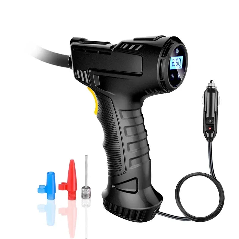120WDigital Car Tire Inflator Air Compressor Pump 150 PSI Car Air Compressor Portable Wireless for Auto Car Motorcycles Bicycles
