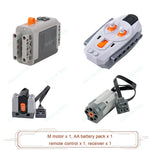 MOC Power Functions M/L/XL Motor Battery Box IR Remote Receiver for RC Car Robot Mode alternate view