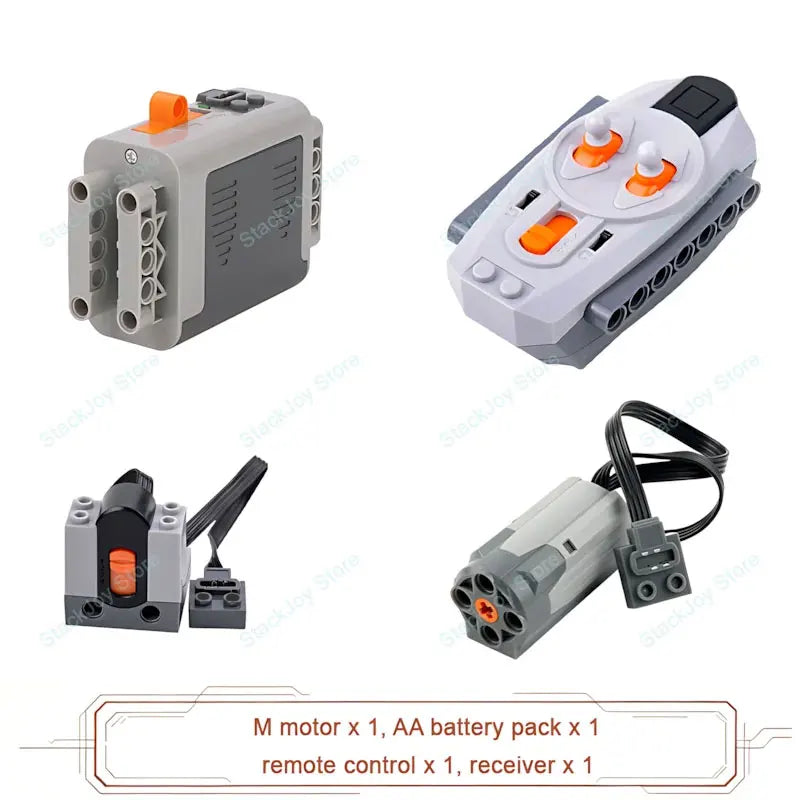 MOC Power Functions M/L/XL Motor Battery Box IR Remote Receiver for RC Car Robot Mode alternate view