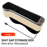 Car Seat Gap Filler Cup Holder with LED and USB Charger