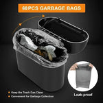 Car Trash Can with Lid, Small Leak-proof Mini Car Trash Can detail view