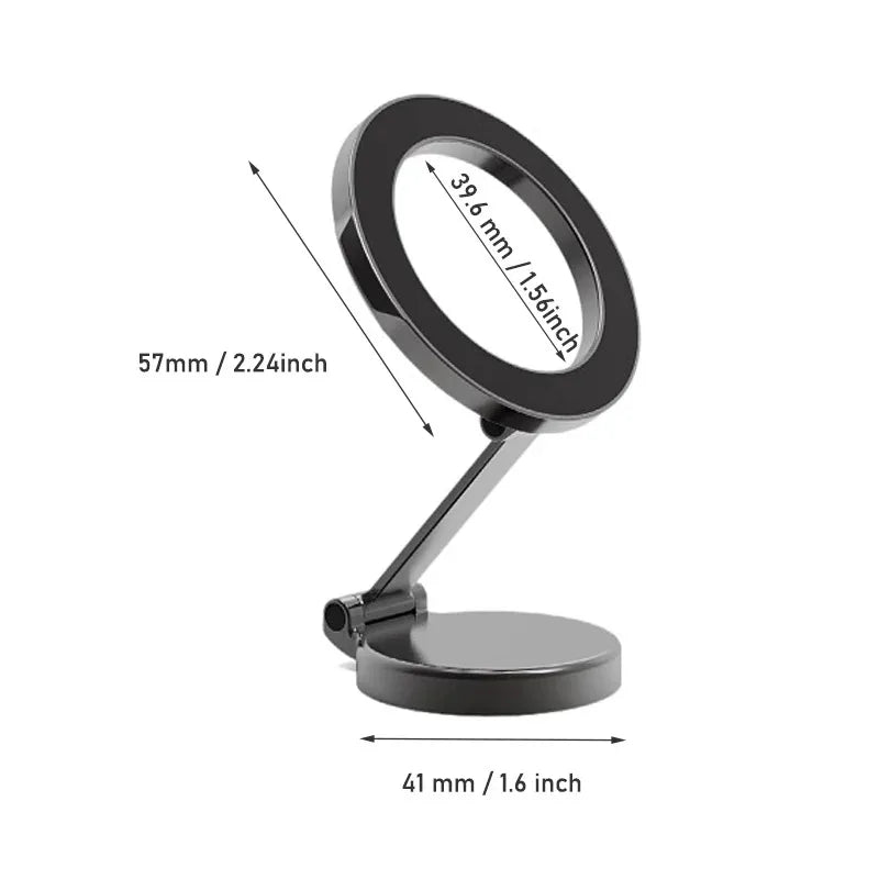 Alloy Folding Magnetic Car Compact Cell Phone Holder | Mac-Safe 360° Adjustable Car M lifestyle view