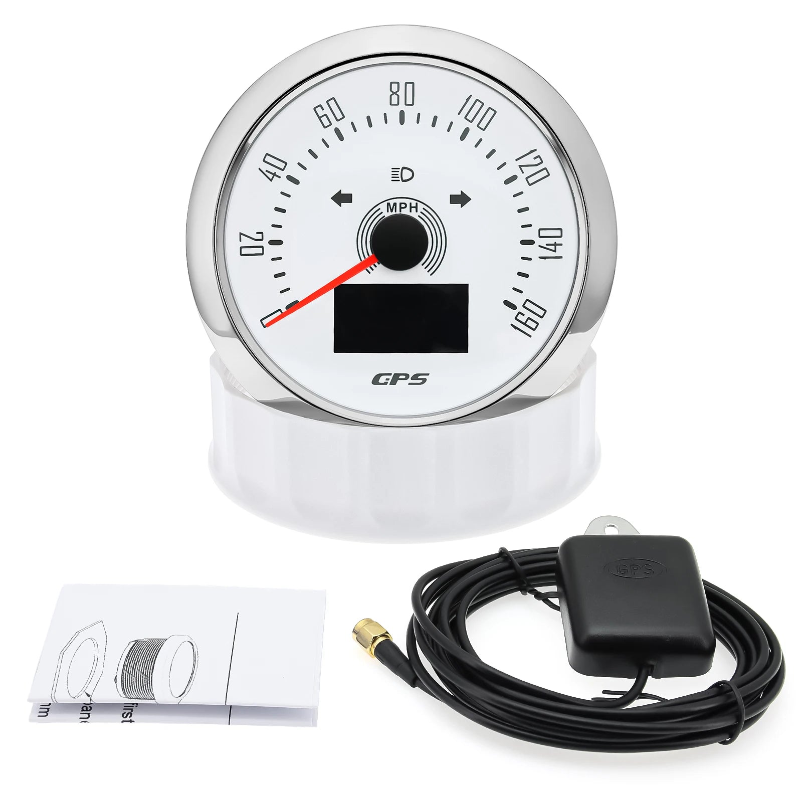 85mm GPS Speedometer 0-160 MPH 0-200 KM/H with 7 Color Backlight | Digital Speed Ga additional angle