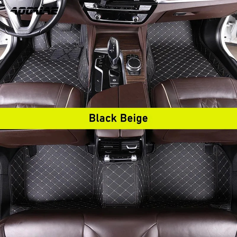 AOOALE Custom Car Floor Mats For DS3 Auto Carpets Foot Coche Accessorie