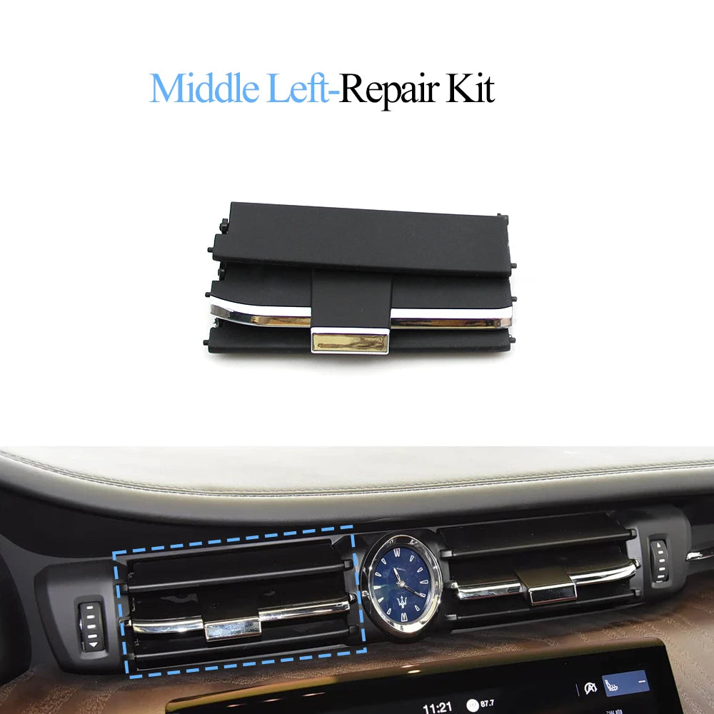 LHD RHD Car Front Rear Air Conditioning Slider Clip AC Vent Outlet Grille Repair Kit For Maserati Quattroporte M156 2013-2020