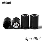 4Pcs Tire Valve Stem Cap Cover Set | Metal Tire Air Caps with O-Ring for Cars Trucks Mot detail view