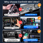 2025 Carlinkit 2 In 1 Android Auto Wireless Carplay Adapter Smart Mini Ultra Bt Wifi Usb detail view