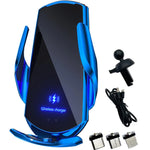Q3 Smart Sensor Car Phone Wireless Charger | 15W Fast Auto-Clamping Qi Car Mount close-up view