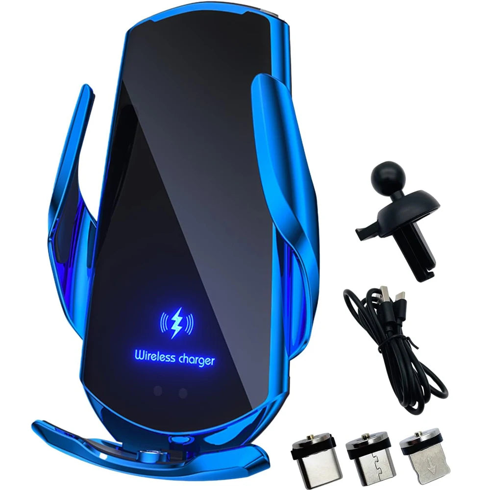 Q3 Smart Sensor Car Phone Wireless Charger | 15W Fast Auto-Clamping Qi Car Mount close-up view