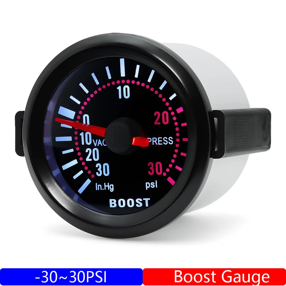 Universal Gasoline Car 2" 52MM Tachometer Water Temperature Oil Temp Boost Meter PSI alternate view