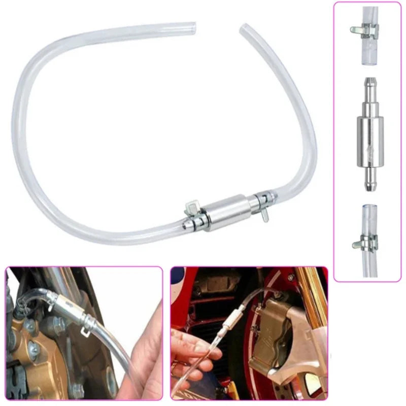 Car Hydraulic Clutch Brake Bleeder Hose One-Way Valve Tube Auto Bleeding Replacement alternate view