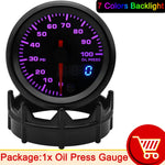 52mm 7 Color LED Car Gauge Set | Dual Display Boost Water Temp Oil Pressure Voltmeter EG detail view