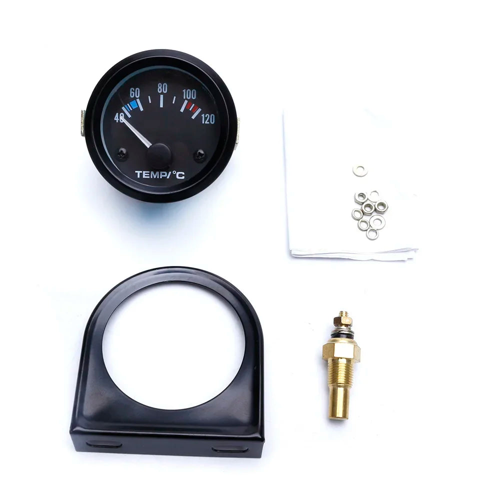 2" 52mm Car Pointer Water Temperature Gauge 40-120 Celsius | Water Temp Gauge Car Mete close-up view