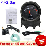 52mm Car Gauge Set | Water Temp Oil Temp Voltmeter Oil Pressure Boost Gauge alternate view