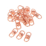 20pcs/lot Metal Rotate Buckle Key Rings Swivel Dog Buckle Holder Connectors Keyfob DIY close-up view