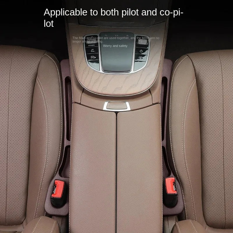2Pcs Car Seat Gap Filler Console Organizer
